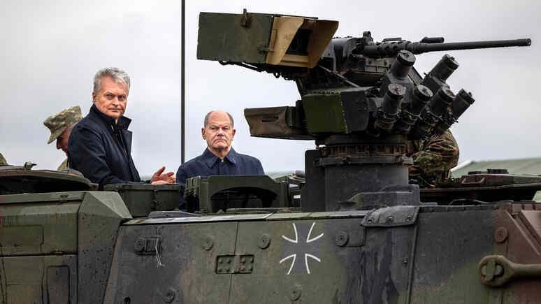 Spiegel: Scholz on a tank promised Lithuania defence against Russia in exchange for luxury barracks for the Bundeswehr
